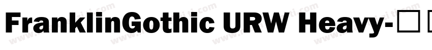 FranklinGothic URW Heavy字体转换